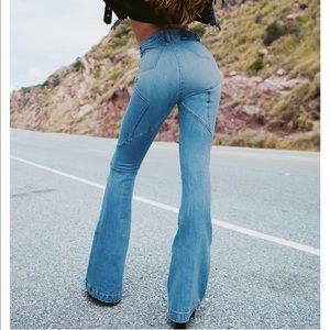 REVICE denim Venus flares / eclipse wash